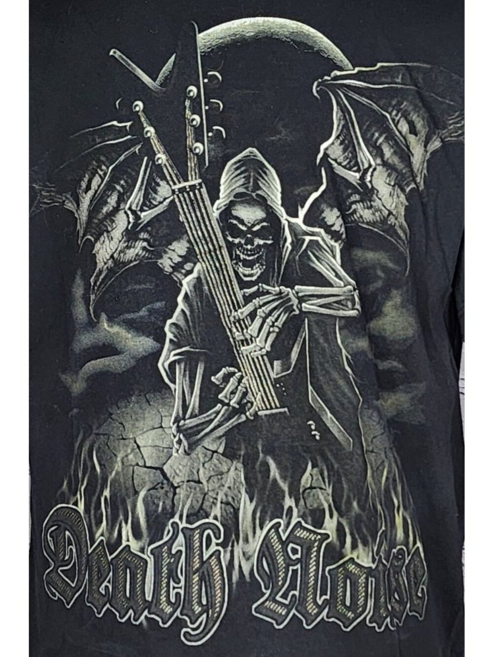 Grim Reaper Guitar Death Noise Metal Music Band Tee Shirt Size XL